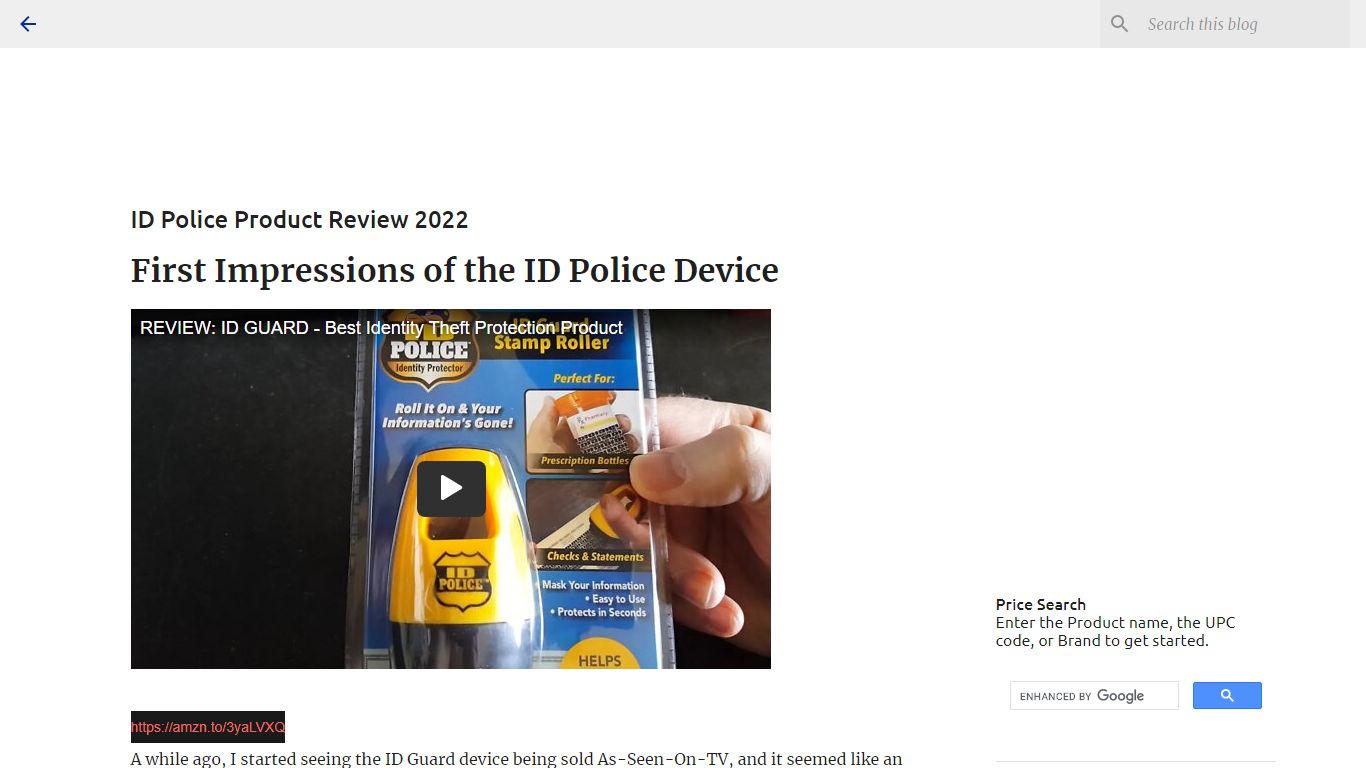 ID Police Product Review 2022 - Randy Dreammaker